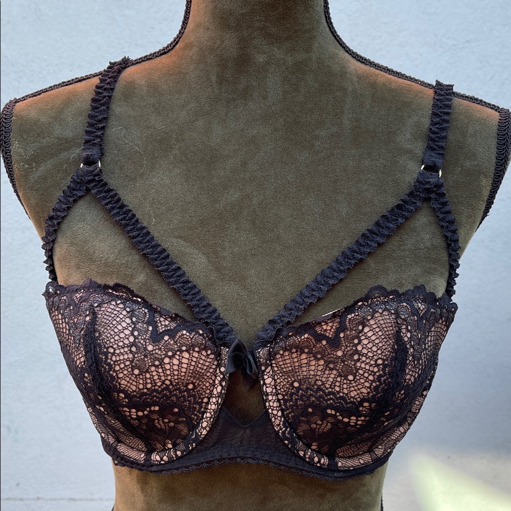 Adore Me Black Lace Bra